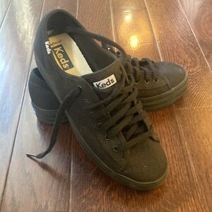 Keds, black shoes, woman size 6.5